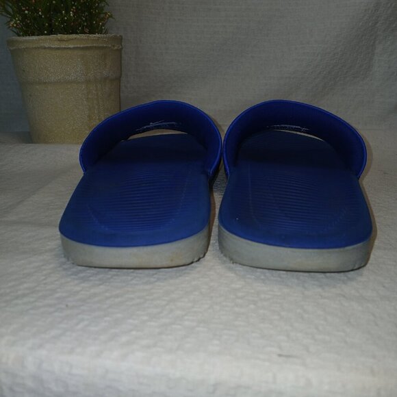 NIKE SLIDES, YOUTH SIZE 1, CLASSIC BLUE COLOR, - Picture 4 of 6
